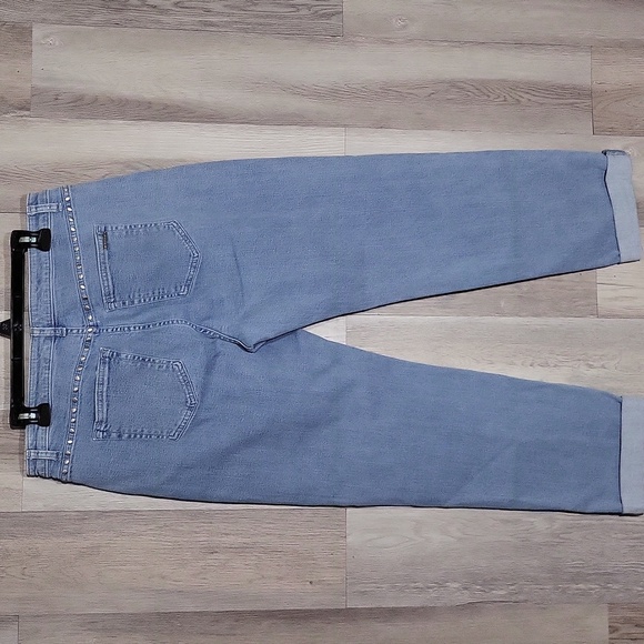 Michael Kors Womens‎ 12 Lightwash Jeans Straight Leg Ankle Cuffed Denim Casual - Picture 2 of 9